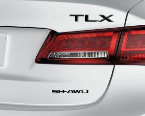 Эмблема SH-AWD черный хром оригинал для Acura TLX